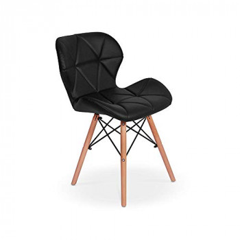 Cadeira Eiffel Slim Wood Charles Eames